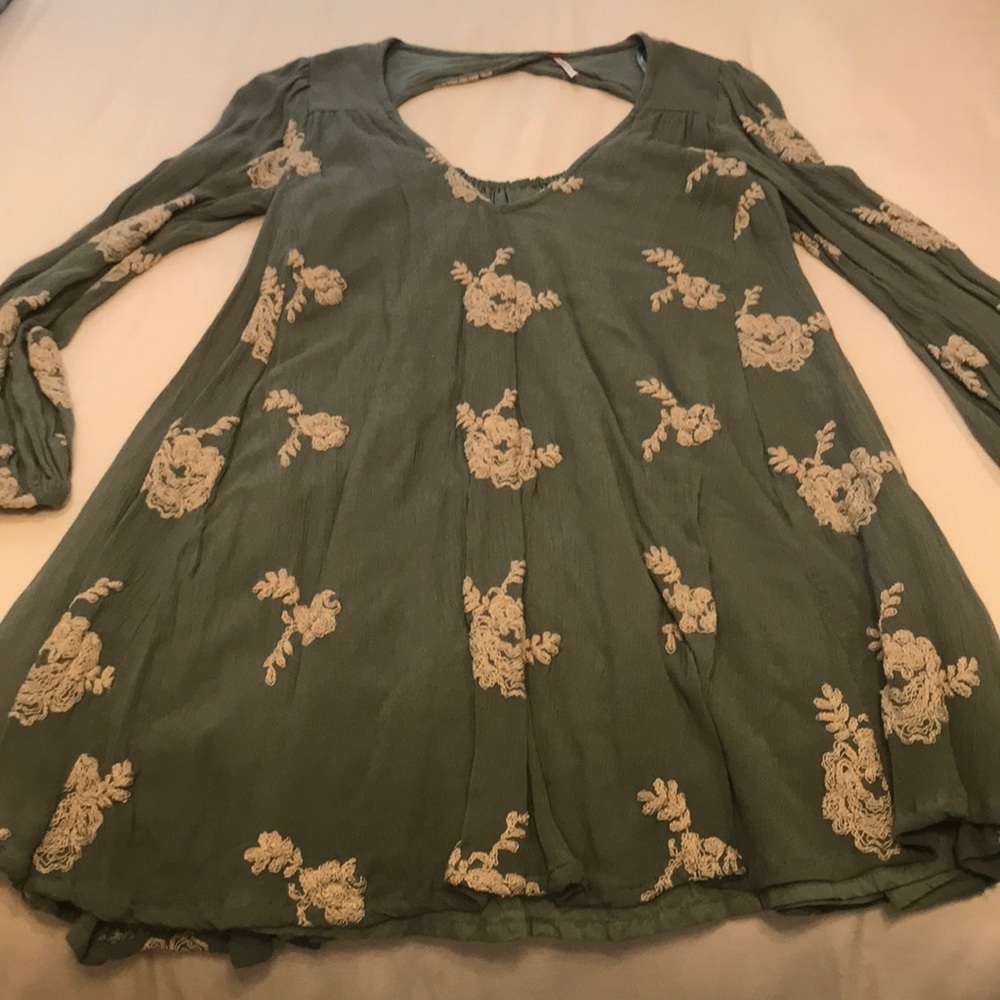 Free People green dress